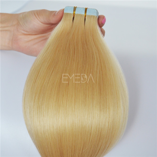 EMEDA virgin hair topest quality tape in hair extensions JF039